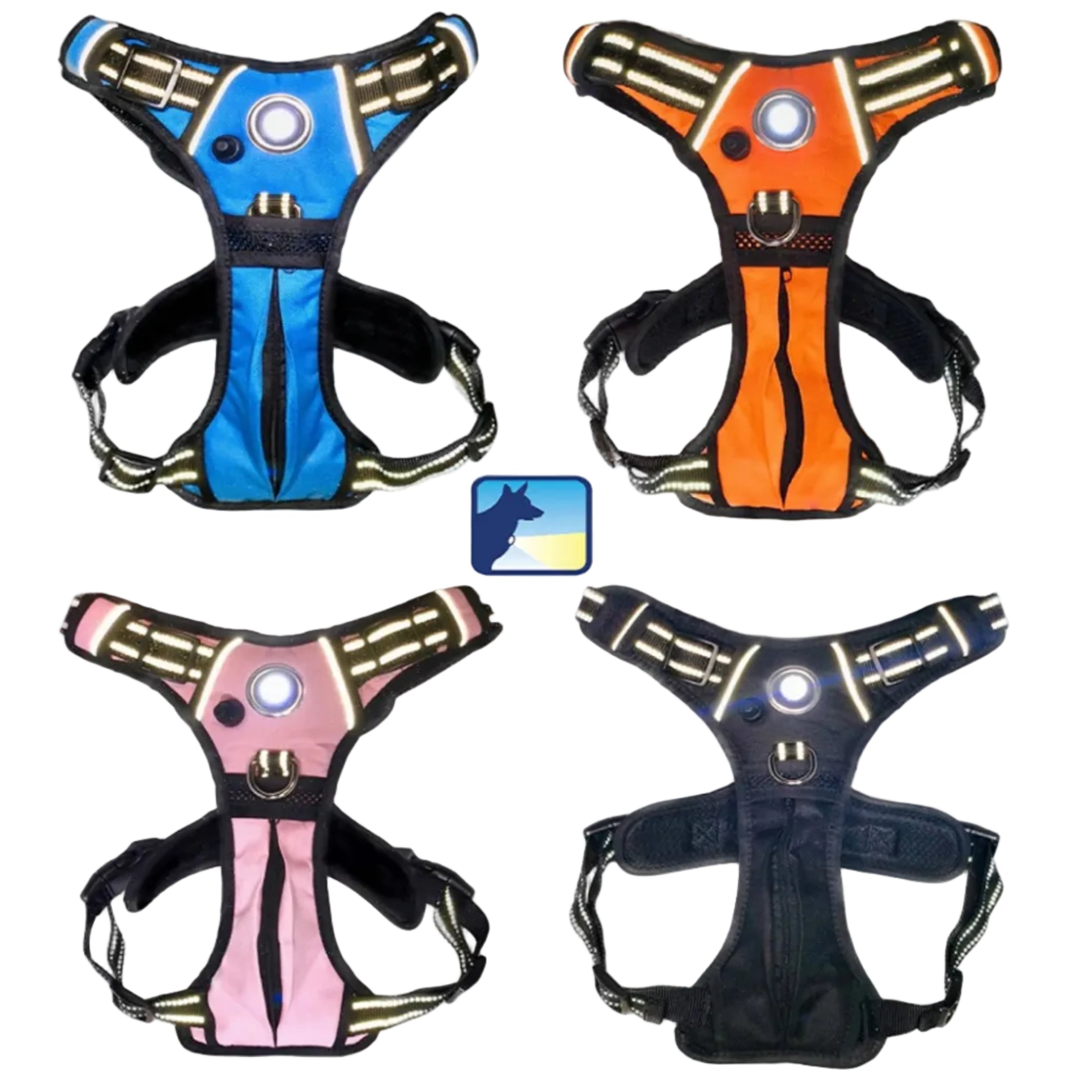 Pet Harness with Built In LED Light (6 Colors Available)