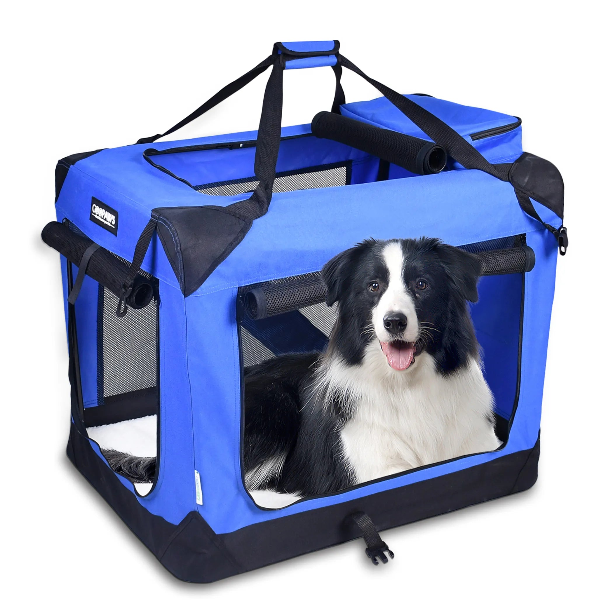 3 Door Soft Sided Folding Travel Pet Carrier (4 Color Available)