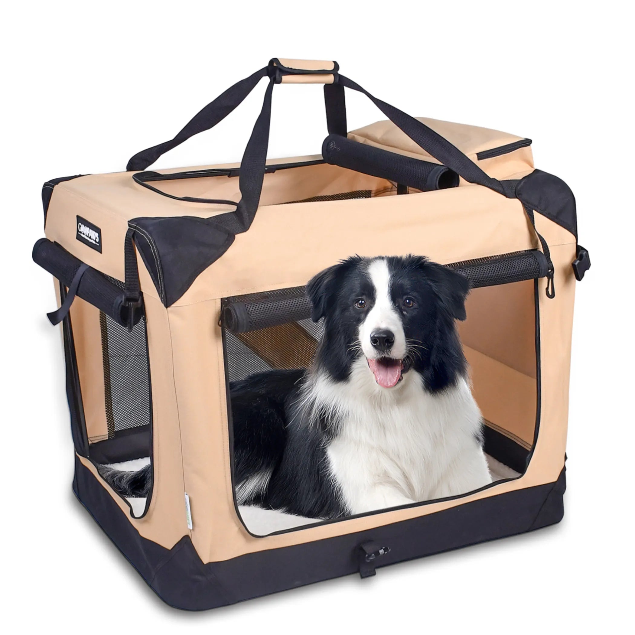3 Door Soft Sided Folding Travel Pet Carrier (4 Color Available)