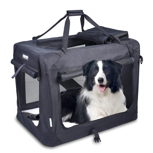 3 Door Soft Sided Folding Travel Pet Carrier (4 Color Available)