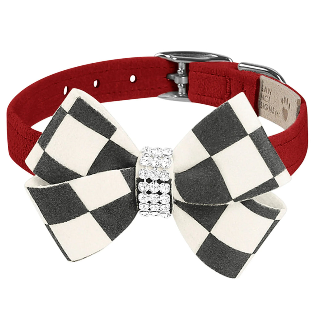 Susan Lanci Designs | Windsor Check Nouveau Bow Collar (3 Colors Available)
