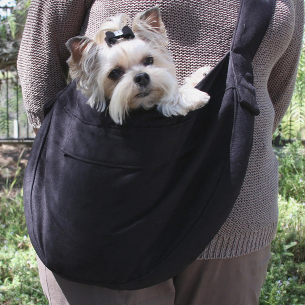 Susan Lanci Designs | Cuddle Carrier (Black Curly Sue Lining)