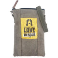 Bandolera pequeña The Rescue Love de lona reciclada