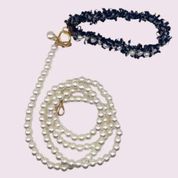 The Luxurious Pearl & Tweed Leash