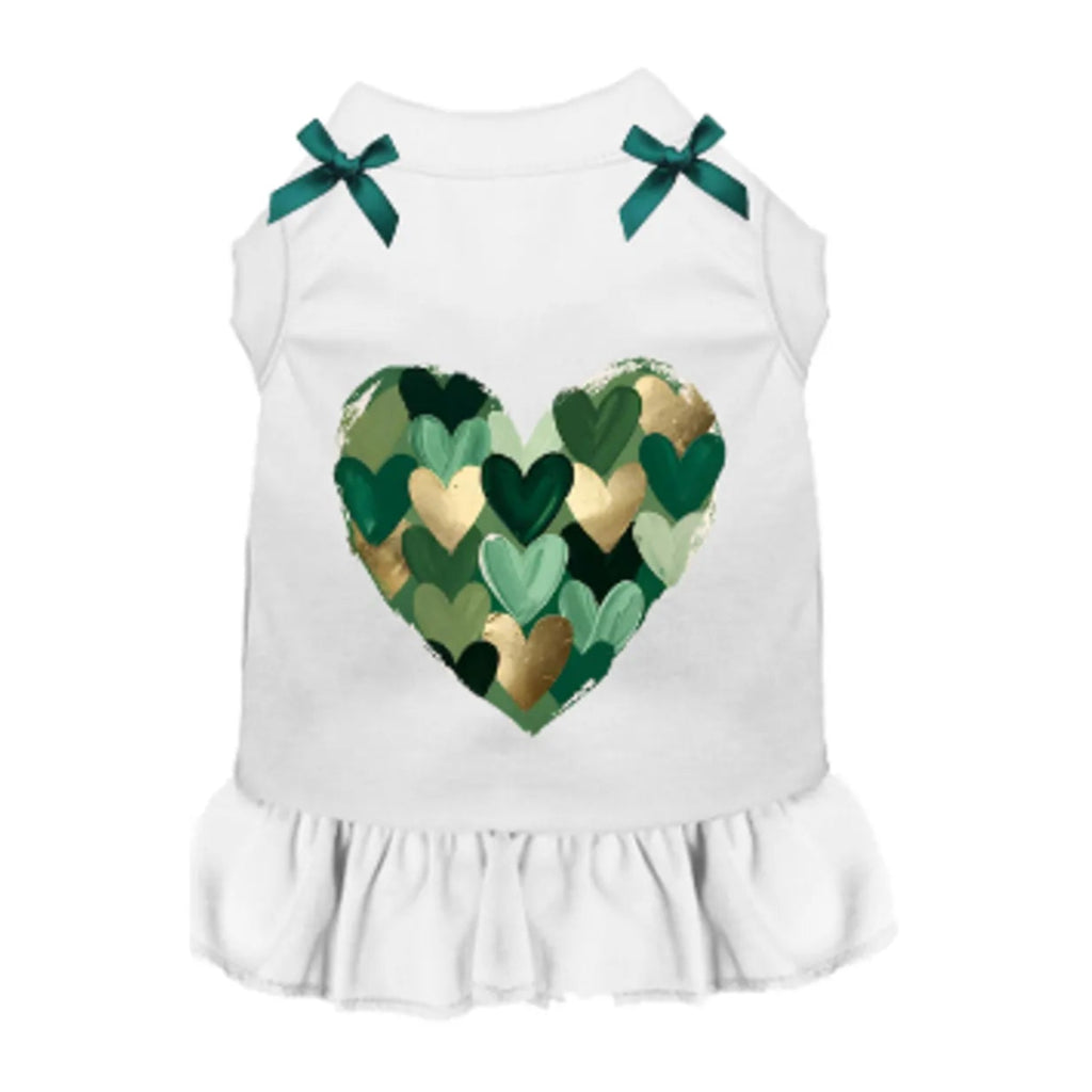 Ivory Mosaic Heart Dress