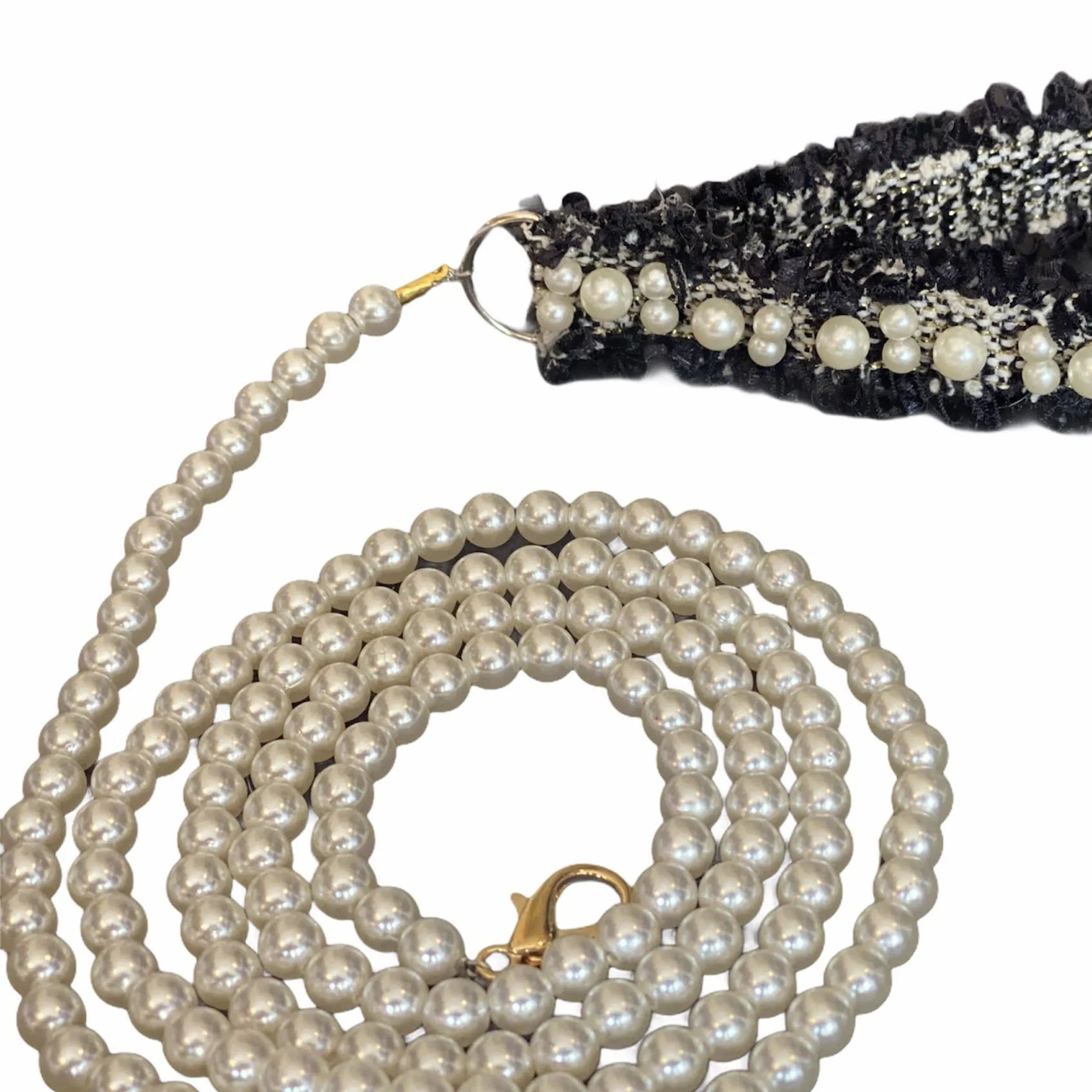 The Luxurious Pearl & Tweed Leash