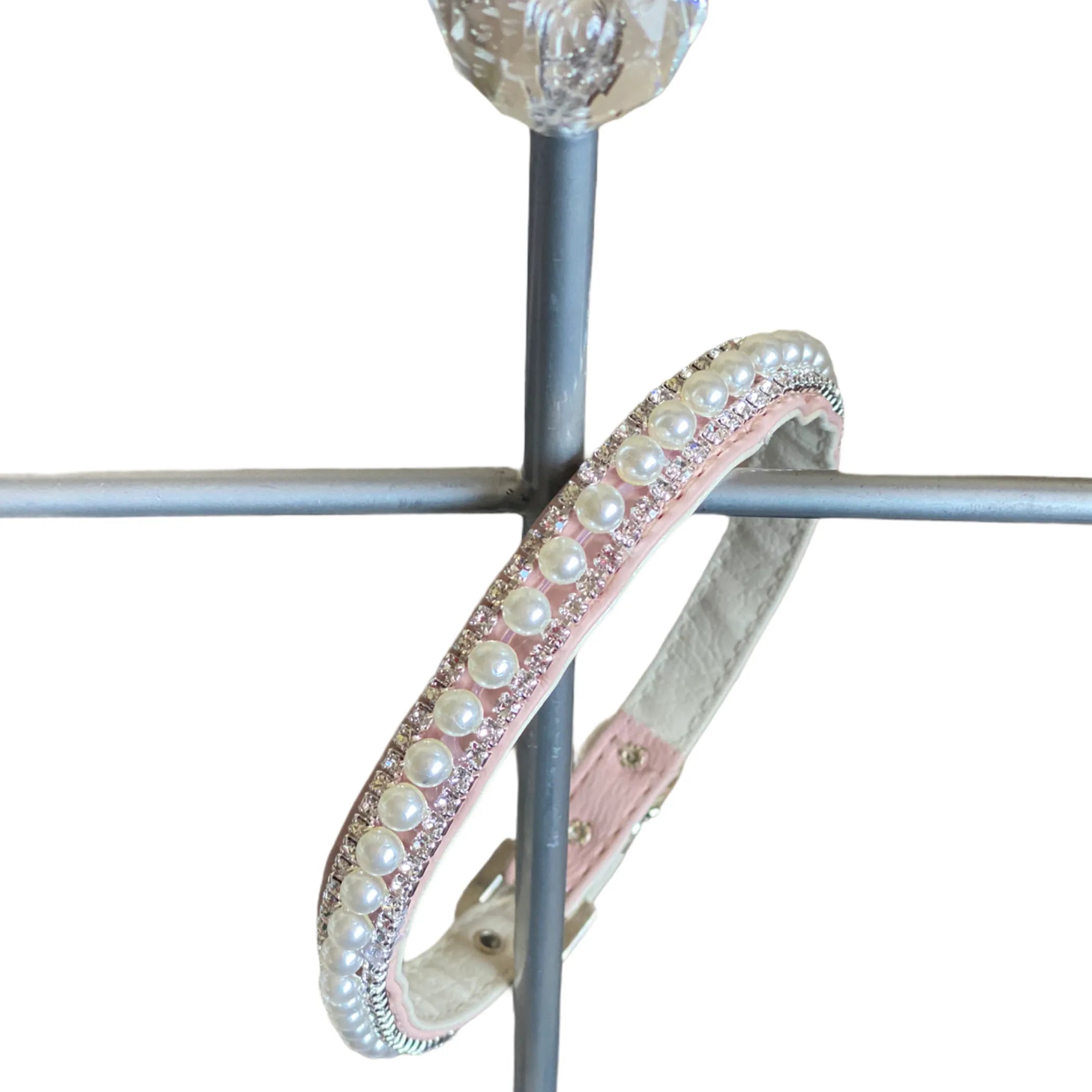 The Pretty in Pink | Pearl & Rhinestone Collar