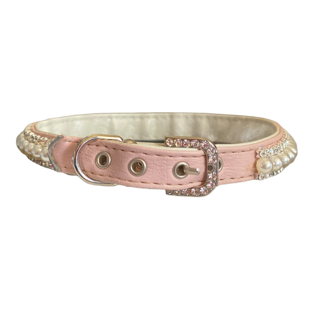 The Pretty in Pink | Pearl & Rhinestone Collar