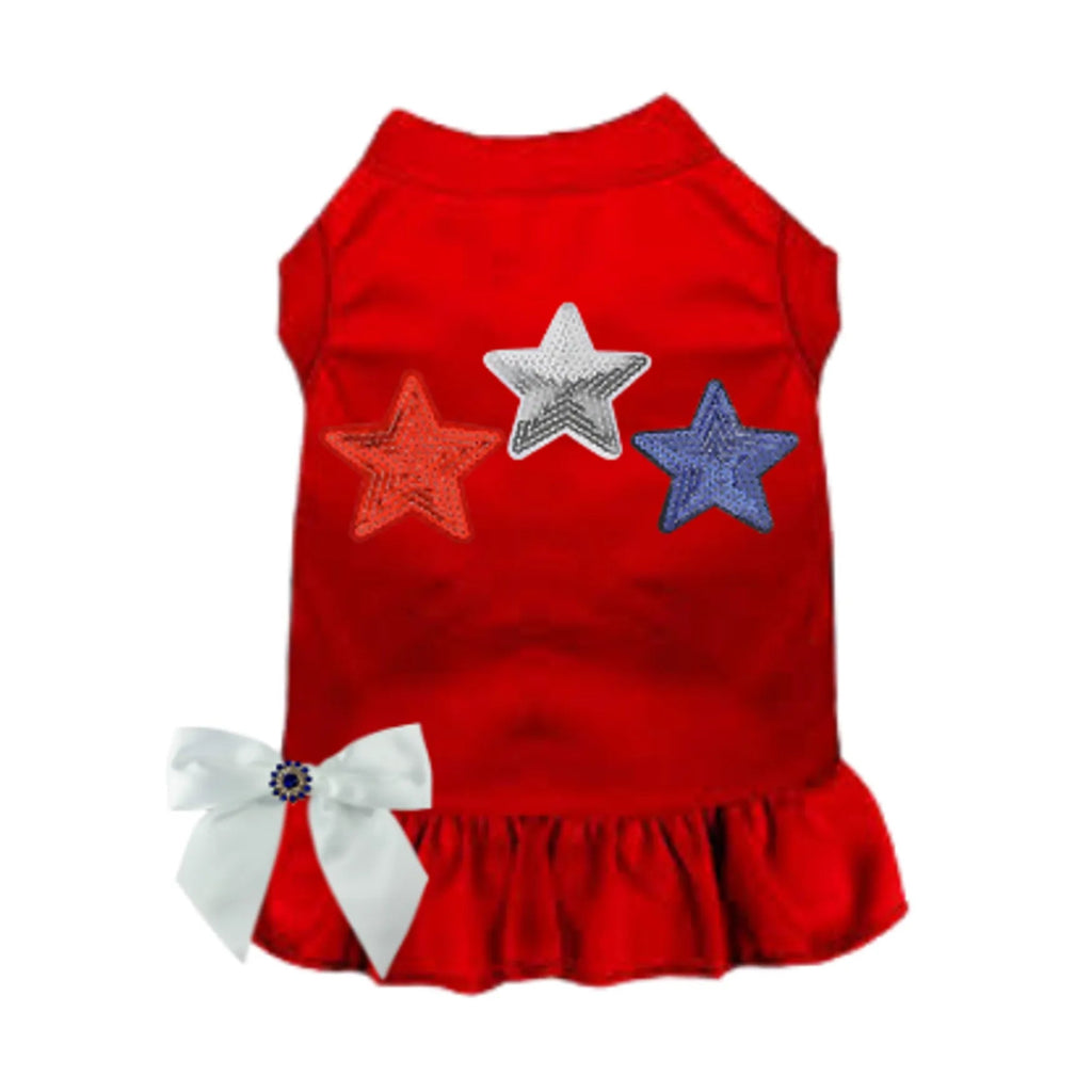 Red, White, & Blue Stars (Available as Tee or Dress, 2 Colors Available)