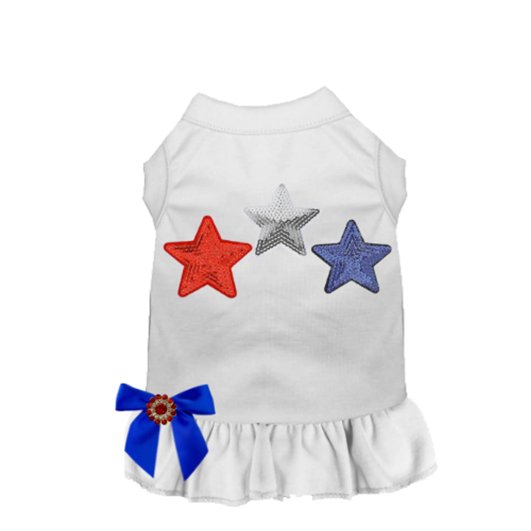 Red, White, & Blue Stars (Available as Tee or Dress, 2 Colors Available)