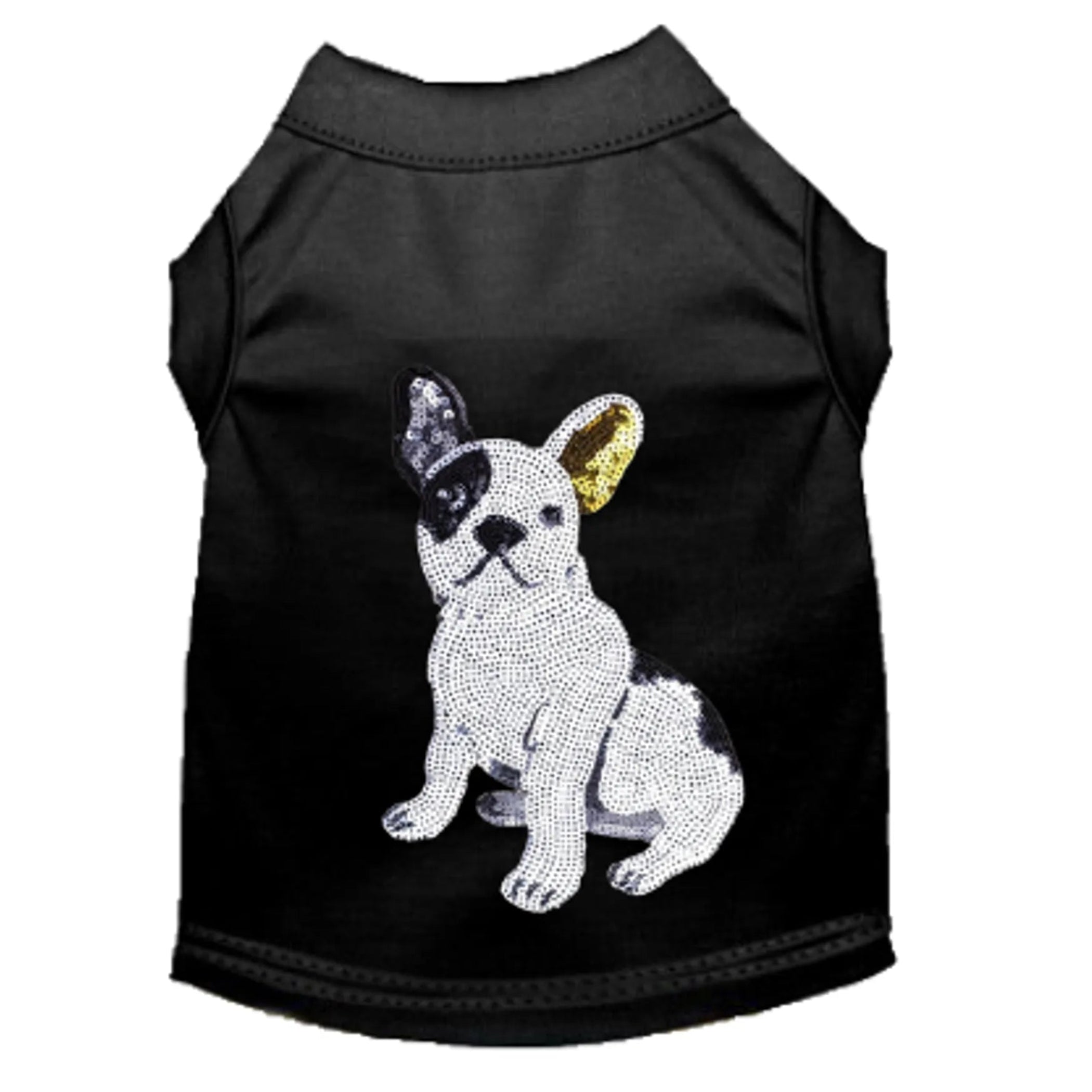 Frenchie Sequin Tee (2 Colors Available)
