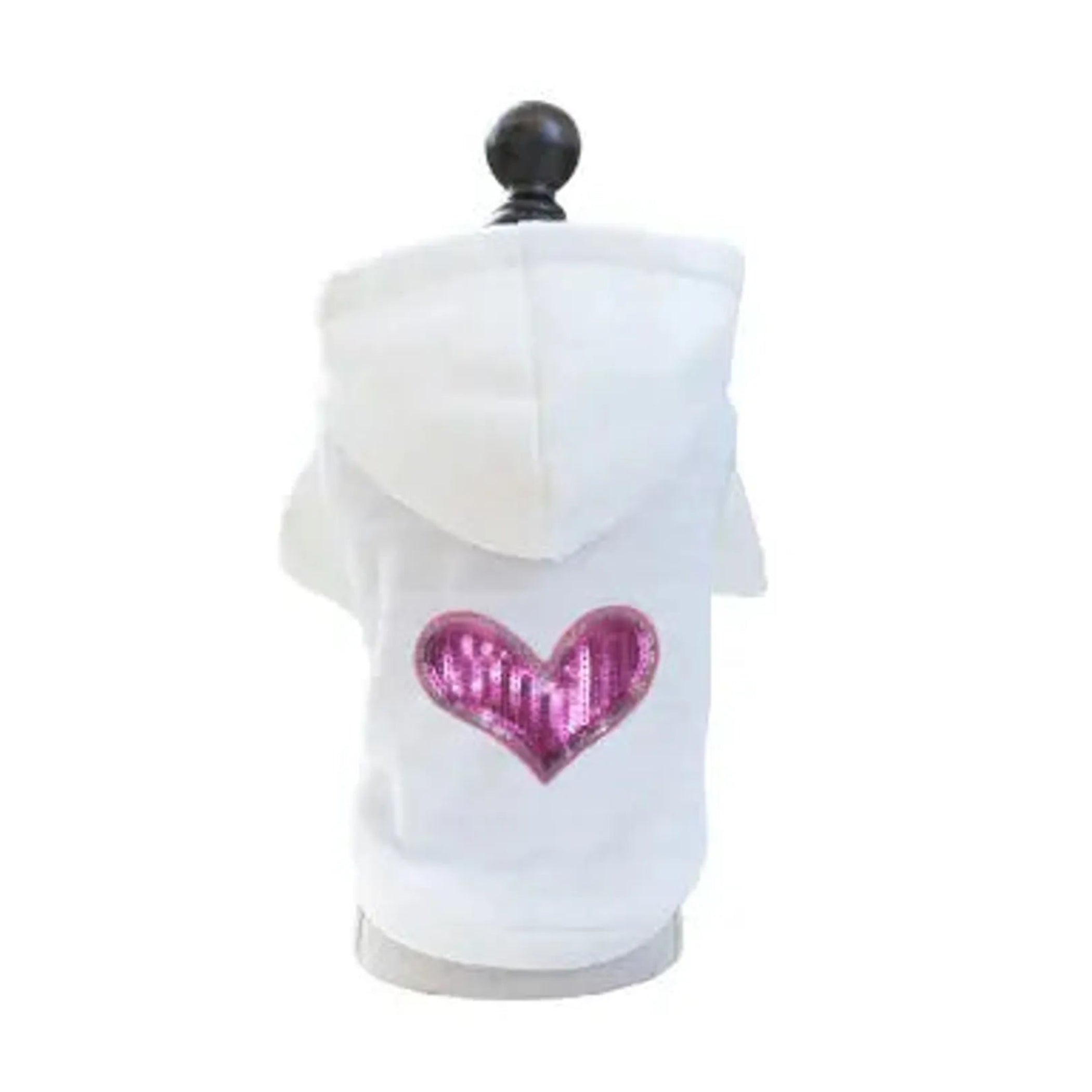 Sequin Heart Lightweight Pet Hoodie