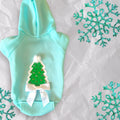 Quilted Christmas Tree Pet Hoodie