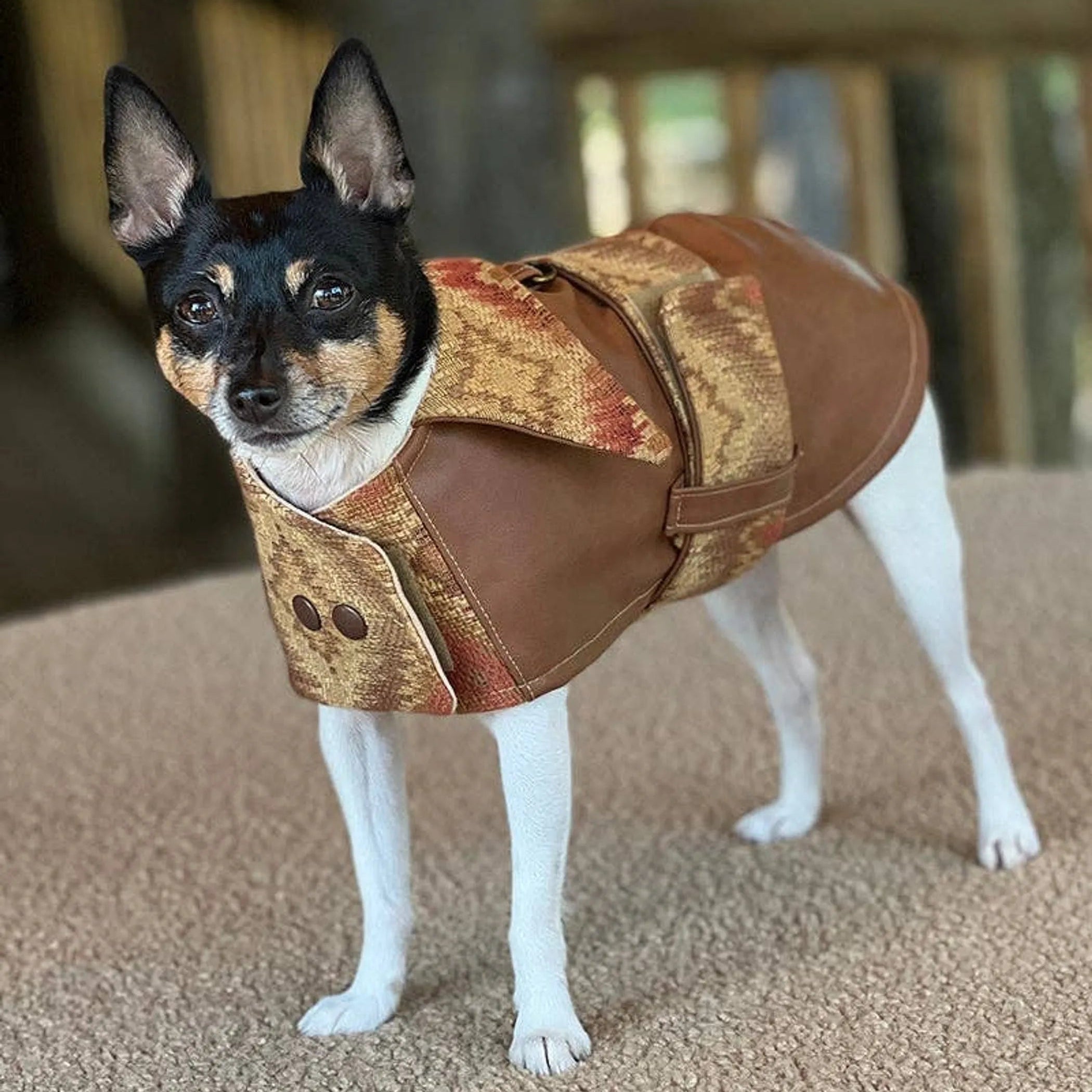 Vegan Faux Leather Southwest Coat | Limited Edition