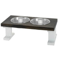 The Farmhouse Twin-Bowl Elevated Feeder (6 Colors, 3 Sizes Available)