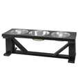 Farmhouse 3-Bowls | Elevated Pet  Bowls | Premium Pet Feeding Station (4 Colors Available)