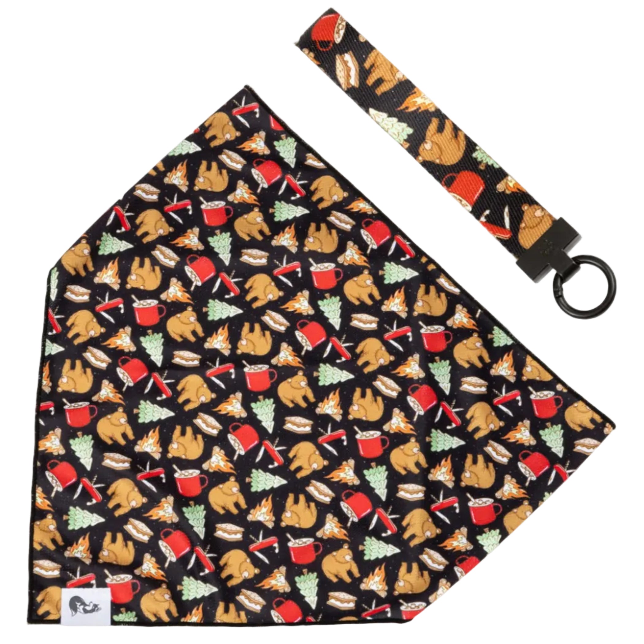 Woodland Tales Dog Bandana & Matching Keychain