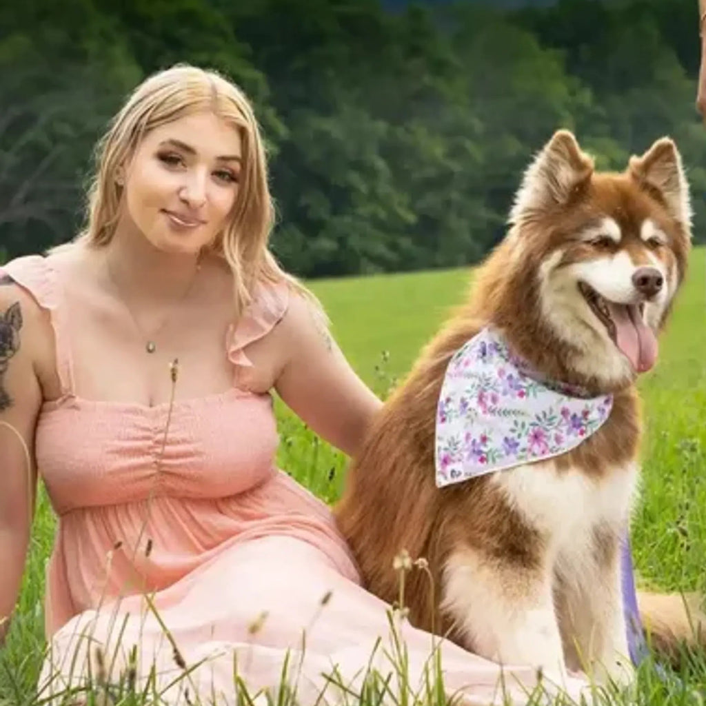 Wildflower Meadow Dog Bandana & Matching Keychain
