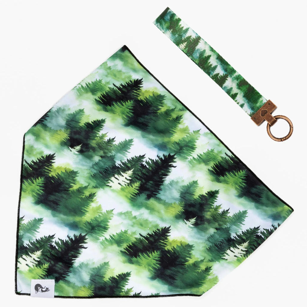 Evergreen Explorer Dog Bandana & Matching Keychain