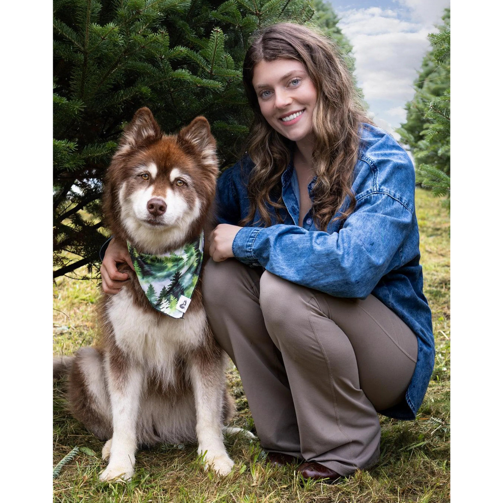 Evergreen Explorer Dog Bandana & Matching Keychain