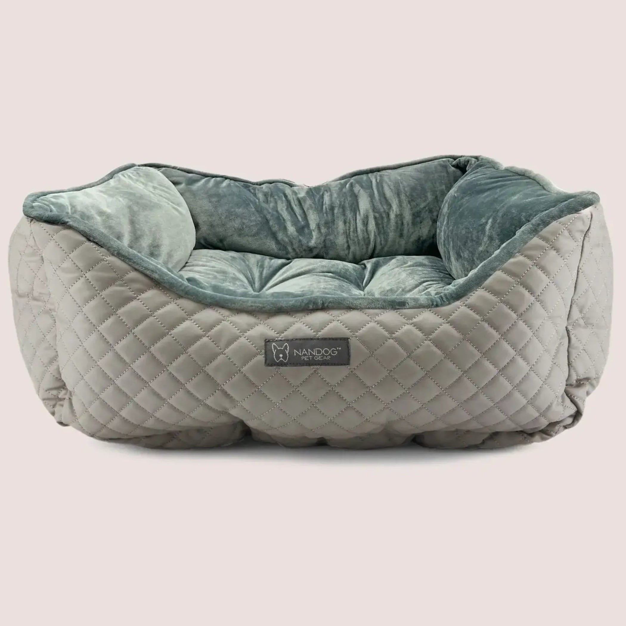Prive Collection Quilted Vegan Leather Pet Bed (3 Colors Available)