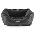 Prive Collection Quilted Vegan Leather Pet Bed (3 Colors Available)