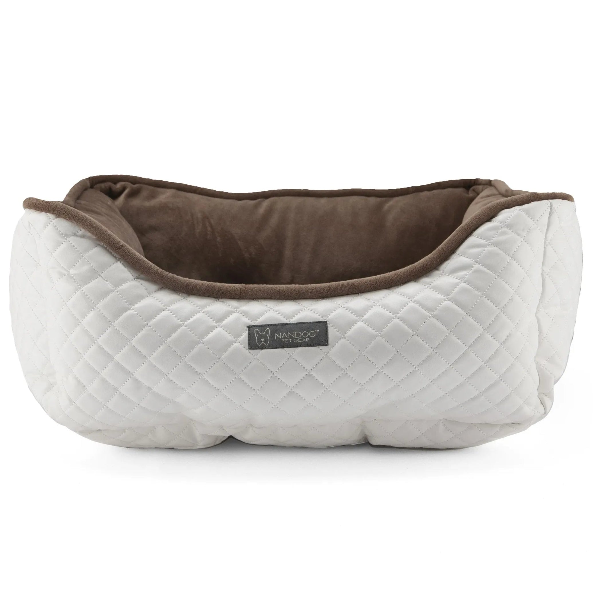 Prive Collection Quilted Vegan Leather Pet Bed (3 Colors Available)