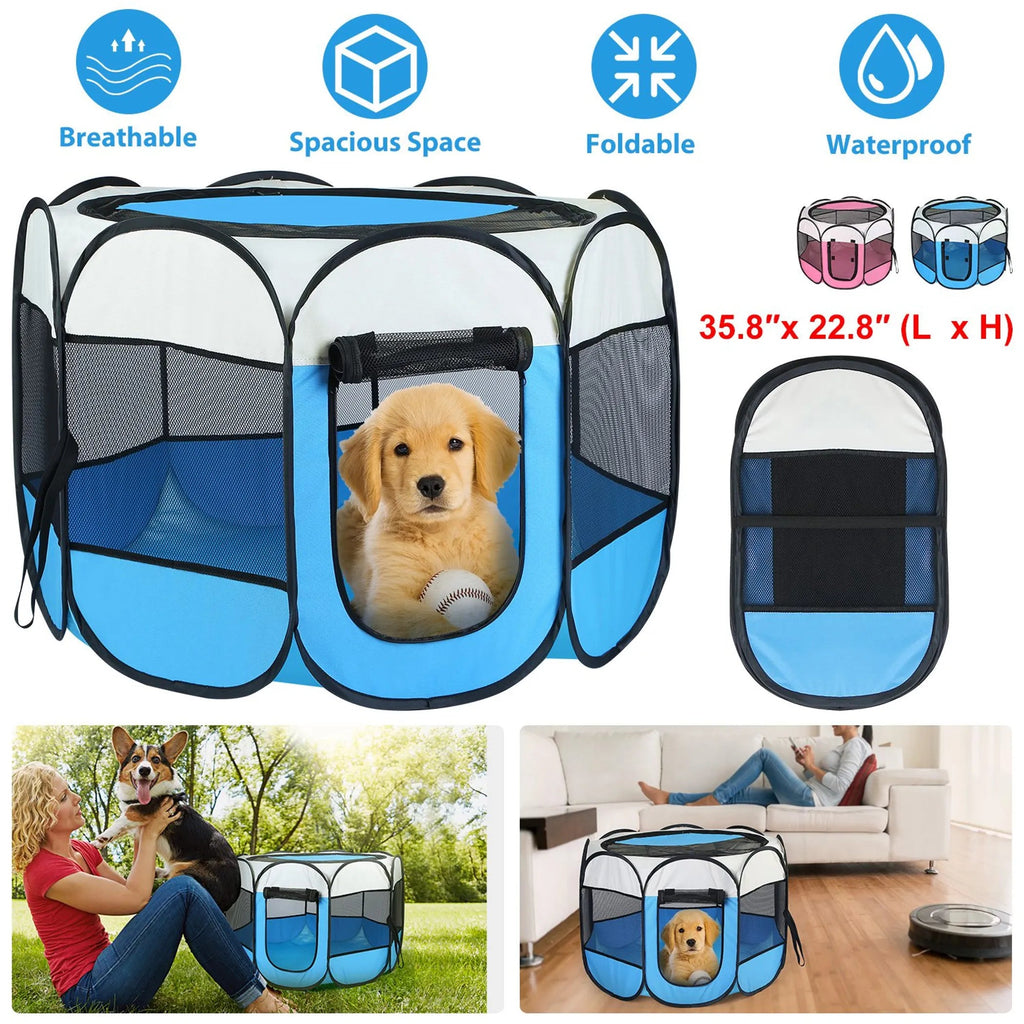 Portable Foldable Pet Tent (2 Colors Available)