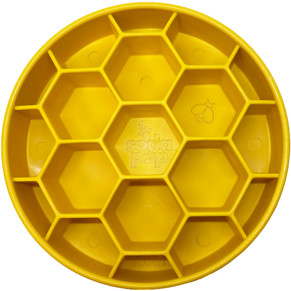 Honeycomb eBowl Deep Slow Feeder Pet Bowl for Enrichment