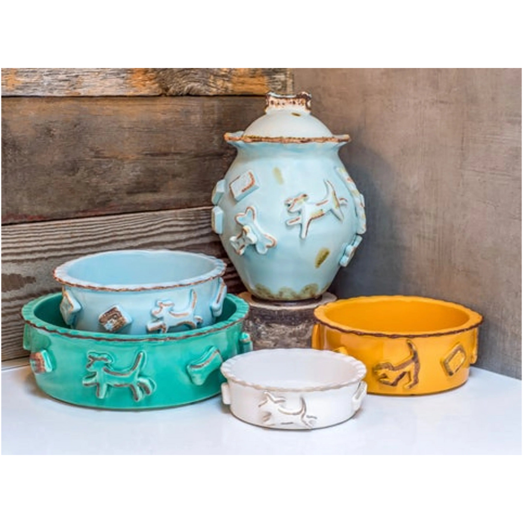 Carmel Ceramica | Dog Food/Water Bowl (4 Colors Available)