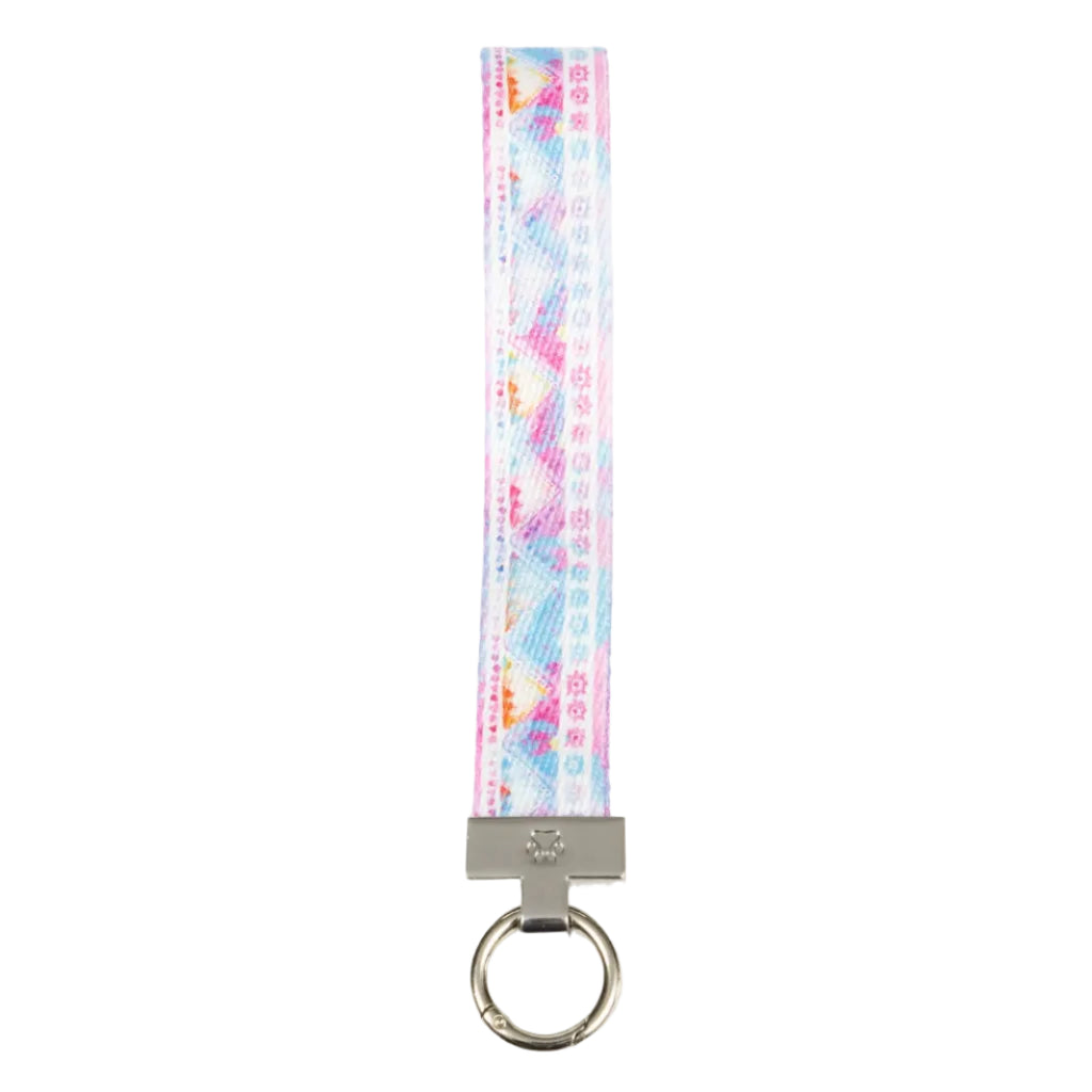 Pink and Blue Tribal Dog Bandana & Matching Keychain