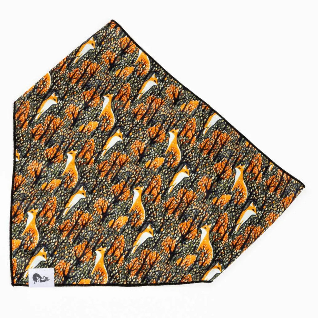 Foxes in Fall Dog Bandana & Matching Keychain