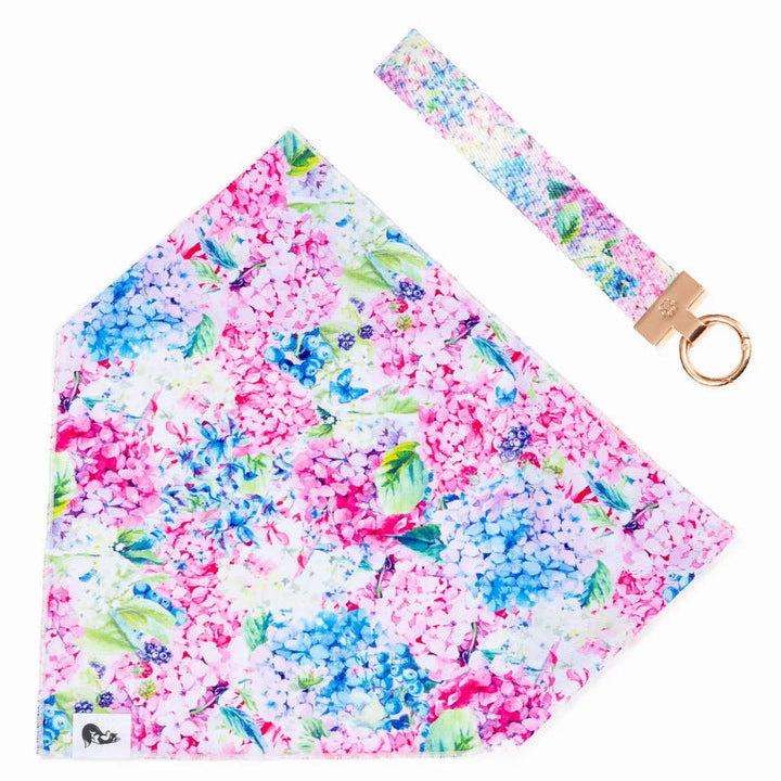 Hydrangea Haven Dog Bandana & Matching Keychain