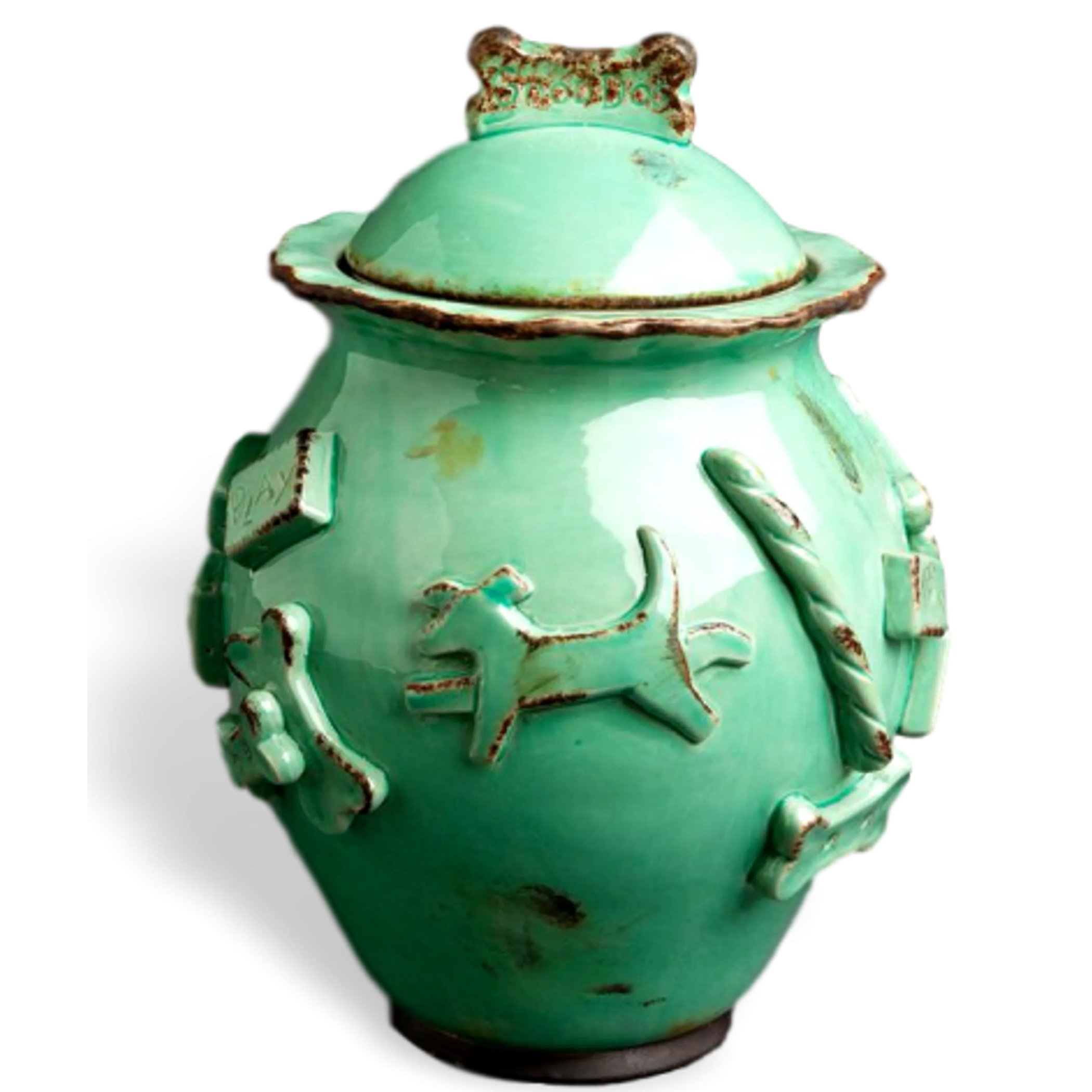 Carmel Ceramica | Dog Treat Jar (4 Colors Available)