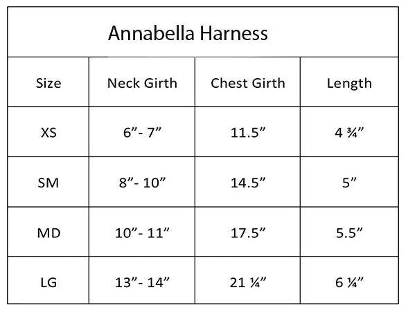 Annabella Dog Harness (8 Colors Available)