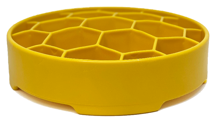 Honeycomb eBowl Deep Slow Feeder Pet Bowl for Enrichment